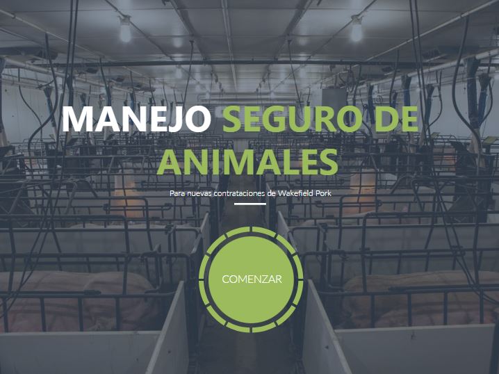 Click a training link below to begin the course Wakefield Pork